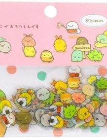 80 Pcs Japanese Stickers for Kawaii Decoration,Nice and Attractive Japanese Stationery Stickers Cute Cat Sticky Paper for Kawaii PVC Diary Bear Sticker for Decoration Diary Scrapbooking Random Style